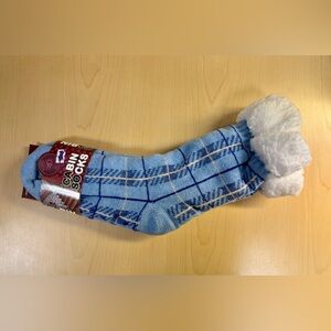 Blue Plaid Cabin Socks
